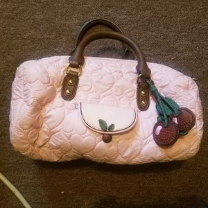 Juicy couture pink quilted hand bag